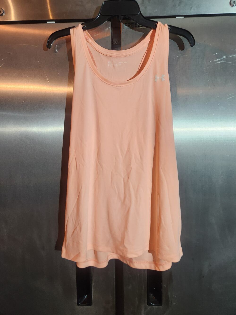 Under Armour Loose Fit Scoop Neck Tank Top Peach Womens Size XL